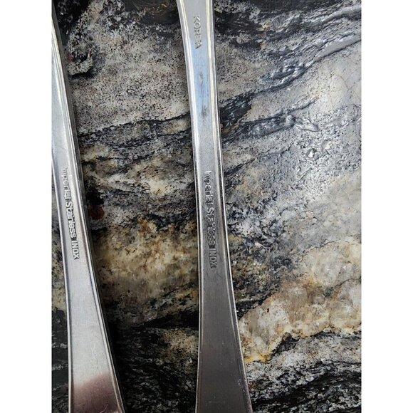 Imperial Stainless INOX Dinner Forks, Floral Mid century Modern?? 4Pcs - Picture 3 of 3
